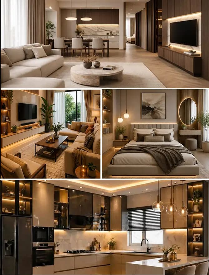 Professional Apartment Interior Designer in Delhi